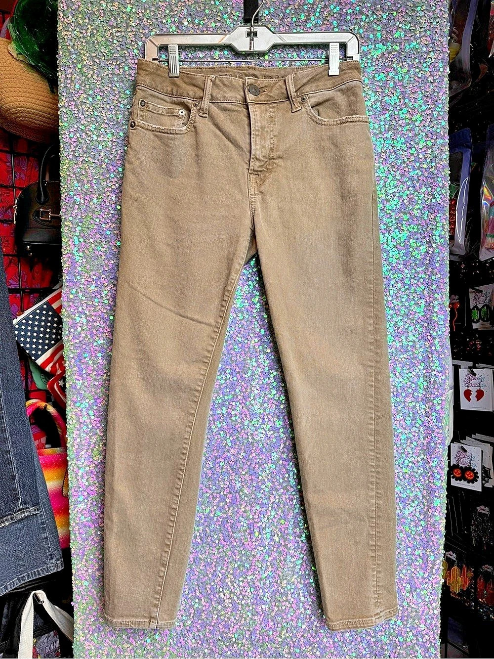 AE American Eagle Brown Tan Skinny Jeans